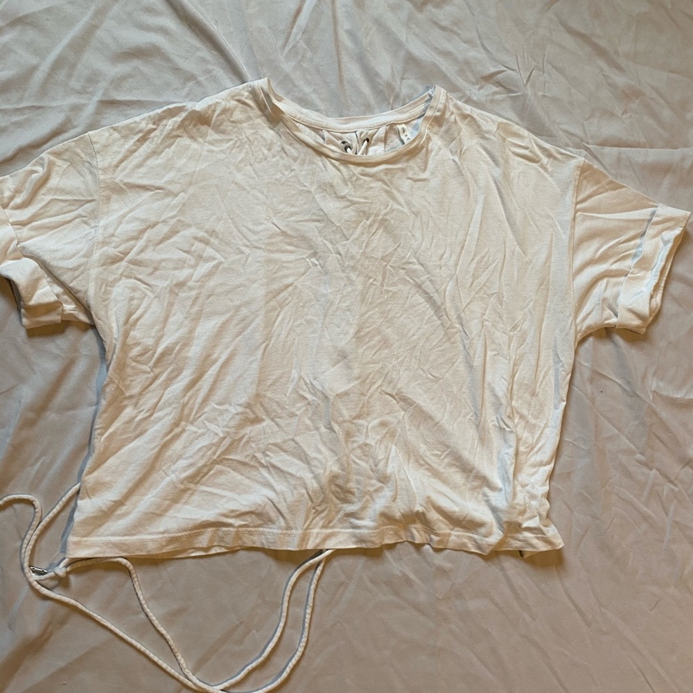 White crop top